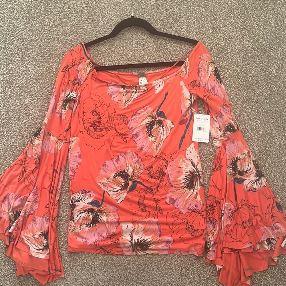 Free People Bird of Paradise Floral Top